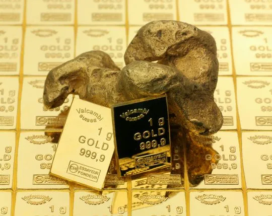 Valcambi CombiBar® with raw gold