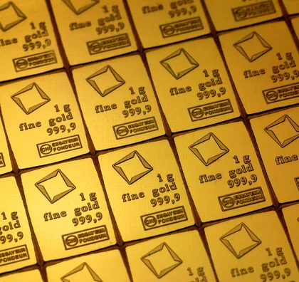 Detail Picture of divisable Valcambi 50x1g 999,9 CombiBar® Gold