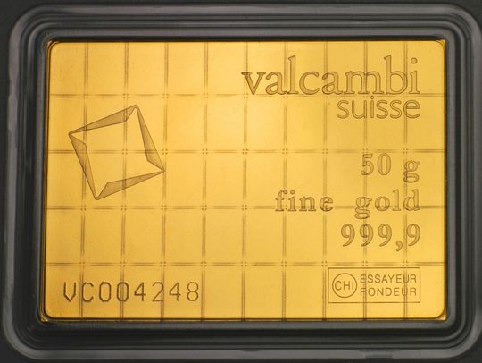 50 x 1g Au CombiBar® Valcambi Reverse