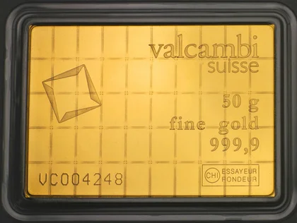 50 x 1g Au CombiBar® Valcambi Reverse
