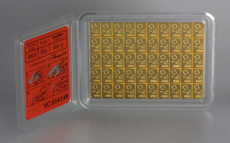 Valcambi CombiBars are available at www.valcambigold.com Valcambi CombiBars are available at www.valcambigold.com